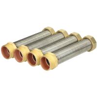 Speicherverbinder flexibel DN32 1 1/2" 200 mm Edelstahl-Wellrohr (4 Stück)