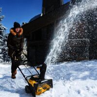 Stanley 18V Akku-Schneefräse 46 cm mit 2 Akkus und...