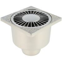 Upmann Bodenablauf universal 100 x 100 mm verchromt