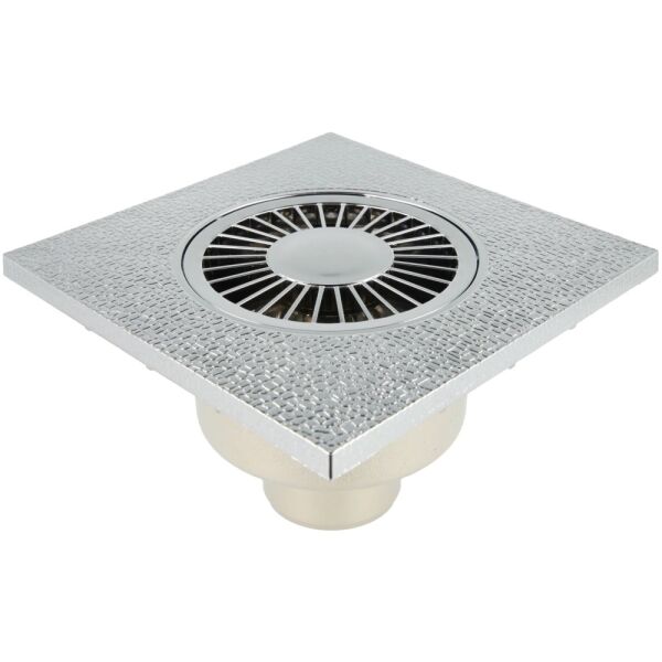 Upmann Bodenablauf universal 150 x 150 mm verchromt