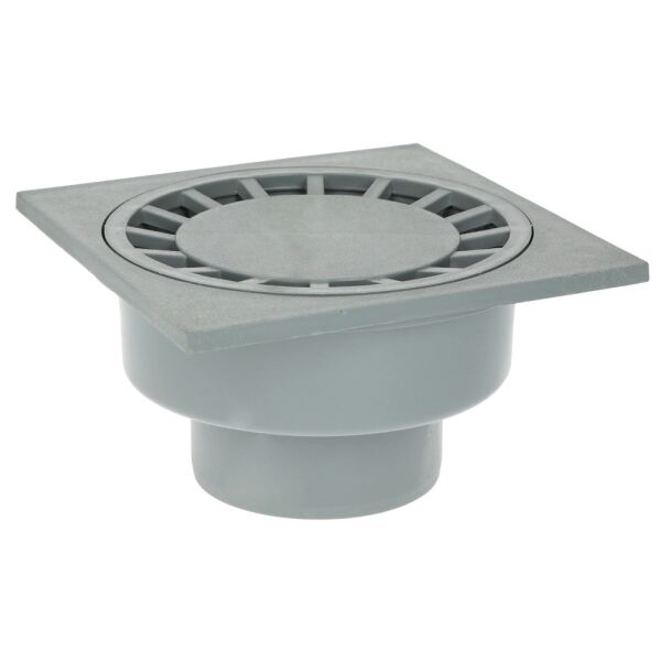 Upmann Haus- und Hofablauf senkrecht 200 x 200 mm, DN75/110