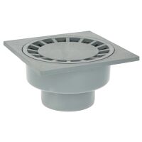 Upmann Haus- und Hofablauf senkrecht 200 x 200 mm, DN75/110