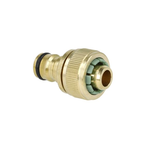Schlauchstück Messing 1/2" mit Steckkupplung