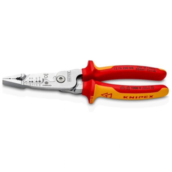 Knipex Multifunktions-Elektrikerzange 200 mm 1376200ME