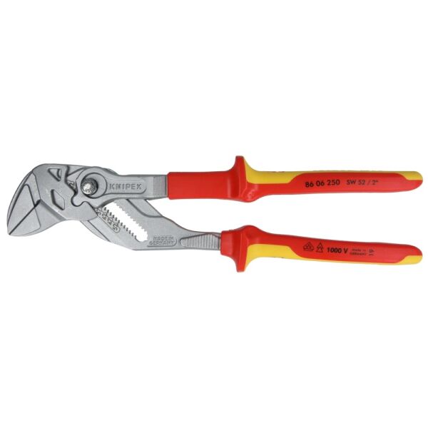 Knipex VDE-Zangenschlüssel 250 mm mit Kunststoffüberzug 8606250