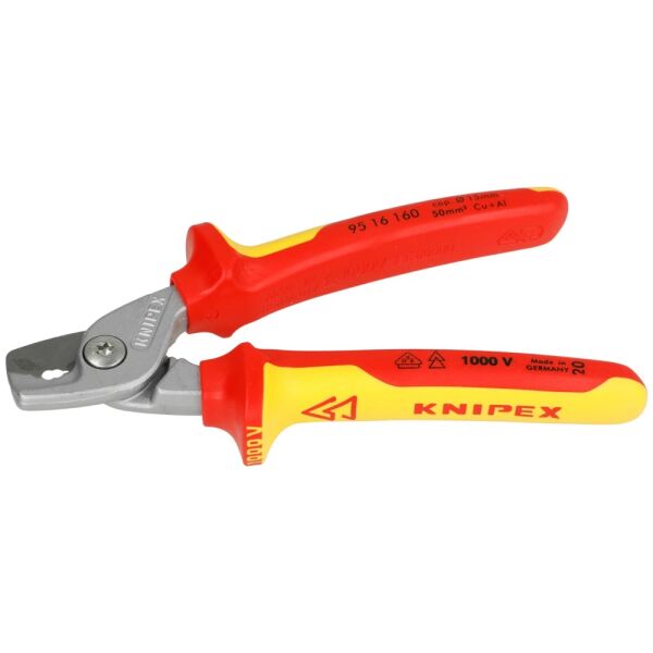Knipex VDE Kabelschere mit Stufenschneide 95 16 160