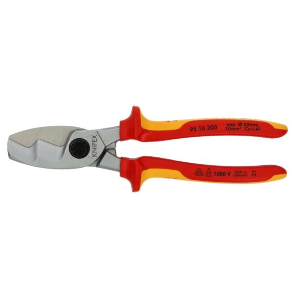 Knipex VDE Kabelschere mit Doppelschneide 9516200