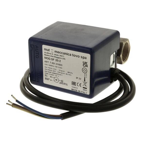 MUT 2-Wege-Zonenventil 3/4" IG SF20-2 230V für Heiz-, Kühl- und Solarkreisläufe