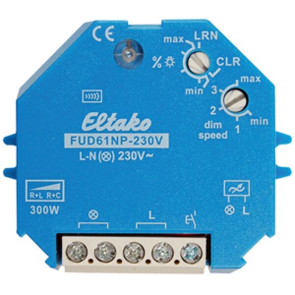 Eltako FUD61NP-230V Funkaktor Universal-Dimmschalter ohne N-Anschluss 30100830