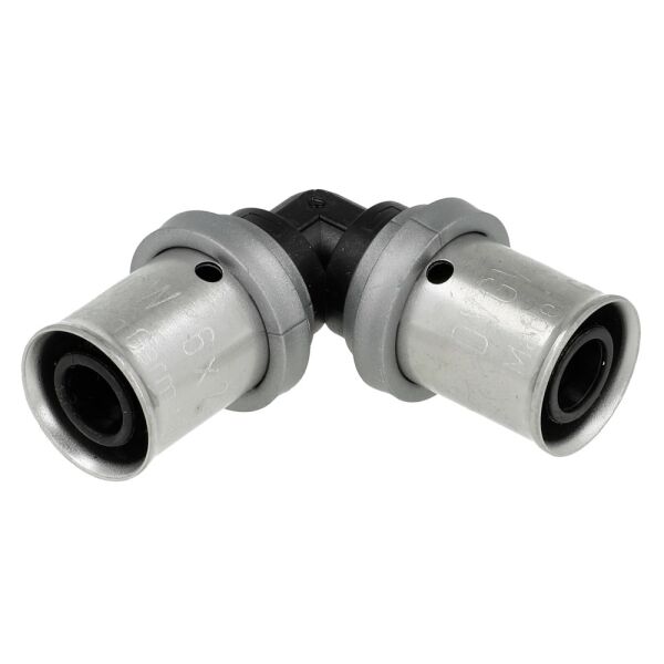 SilverTec PPSU Pressfitting Winkel 90° für Verbundrohr 16–32 mm