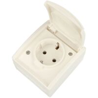 Busch-Jaeger SCHUKO-Steckdose mit Klappdeckel...