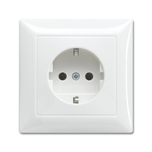 Busch-Jaeger Busch-balance SI SCHUKO Steckdose Vollplatte weiß 2CKA002011A6243