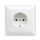 Busch-Jaeger Busch-balance SI SCHUKO Steckdose Vollplatte weiß 2CKA002011A6243