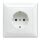 Busch-Jaeger SCHUKO Steckdose Vollplatte Busch-balance SI 2CKA002011A6242