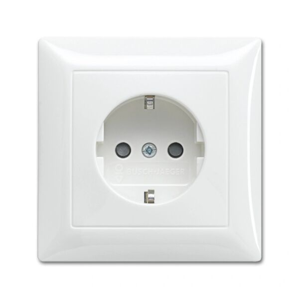 Busch-Jaeger Busch-balance SI SCHUKO Steckdose Vollplatte weiß 2CKA002013A5394