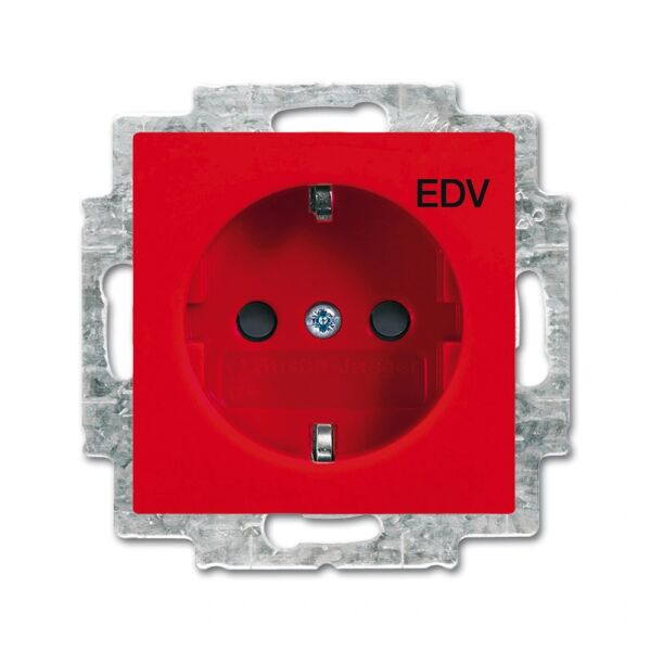 Busch-Jaeger Busch-balance SI SCHUKO Steckdose EDV rot 2CKA002011A6236