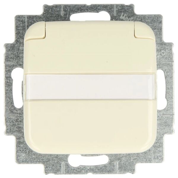 Busch-Jaeger SCHUKO Steckdoseneinsatz mit Deckel und Textfeld 20 EUKN-212