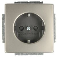Busch-Jaeger pur edelstahl SCHUKO Steckdoseneinsatz mit...