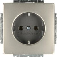 Busch-Jaeger pur edelstahl SCHUKO Steckdoseneinsatz 20...