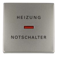 Busch-Jaeger pur edelstahl Wippe mit Aufdruck Heizung und...