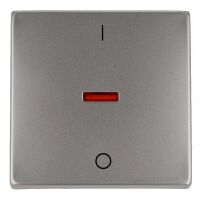 Busch-Jaeger pur edelstahl Wippe mit Aufdruck und roter...