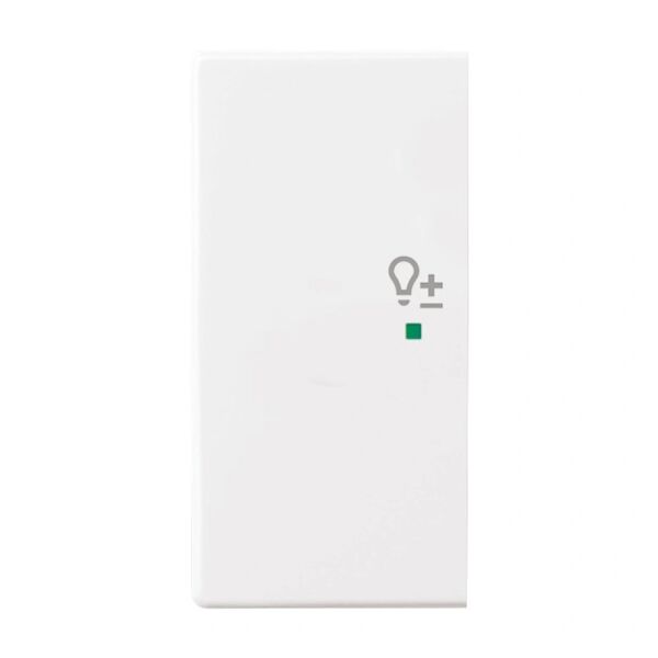 Busch-Jaeger Wippe 2-fach mit Symbol "Dimmer" links studioweiß
