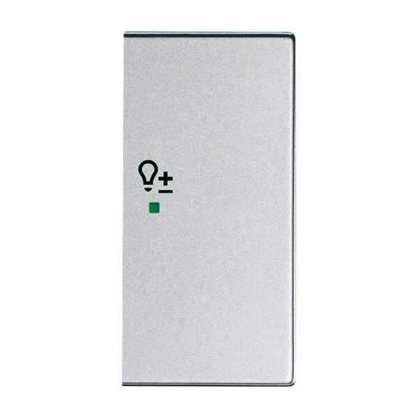 Busch-Jaeger Wippe 2-fach mit Symbol "Dimmer" rechts alusilber