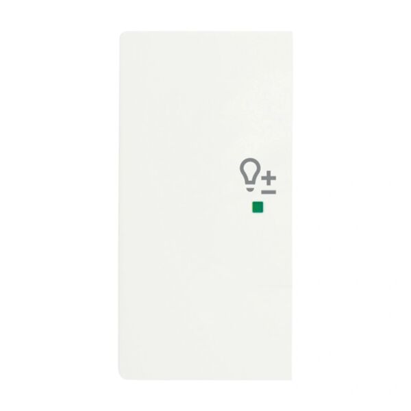 Busch-Jaeger Wippe 2-fach mit Symbol "Dimmer" links studioweiß matt
