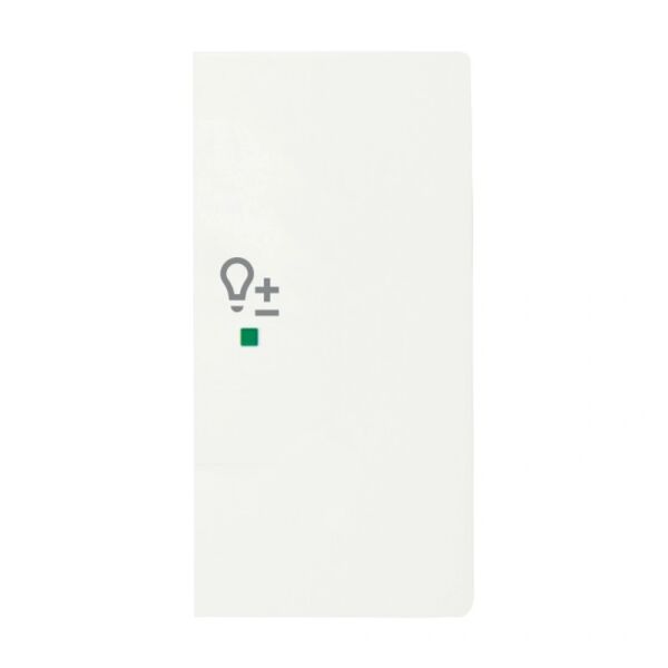 Busch-Jaeger Wippe 2-fach mit Symbol "Dimmer" rechts studioweiß matt
