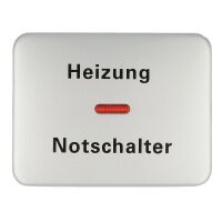 Busch-Jaeger alpha Wippe mit Aufdruck Heizung und Kalotte...