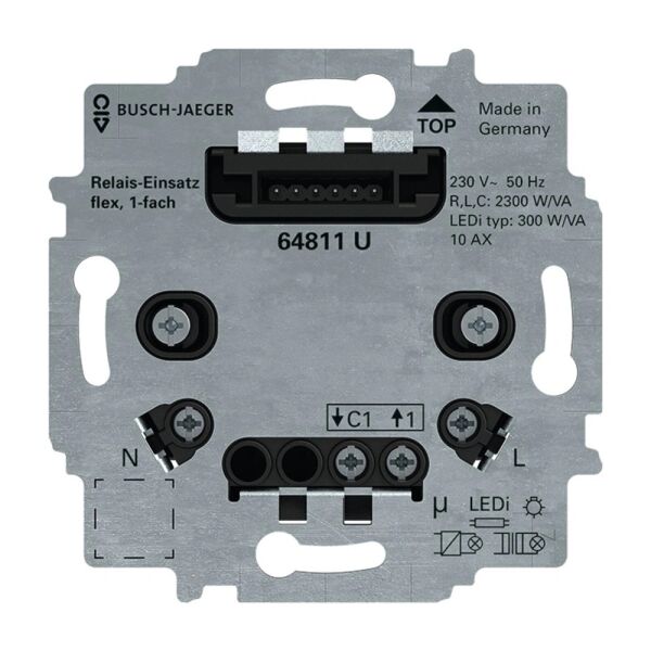 Busch-Jaeger Relais-Einsatz Flex 1-fach 64811 U