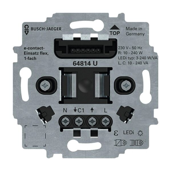Busch-Jaeger E-contact-Einsatz Flex 1-fach 64814 U