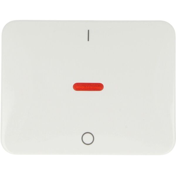 Busch-Jaeger alpha Wippe mit roter Kalotte und Aufdruck I/O 1788-24G