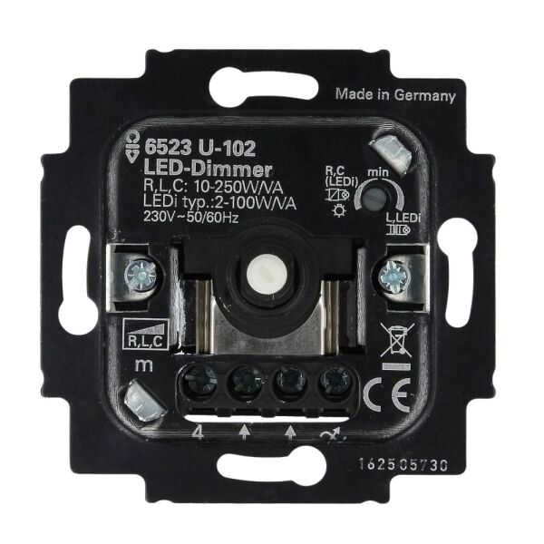 Busch-Jaeger Busch-Drehdimmer UP 2-100 W für LED 6523 U-102