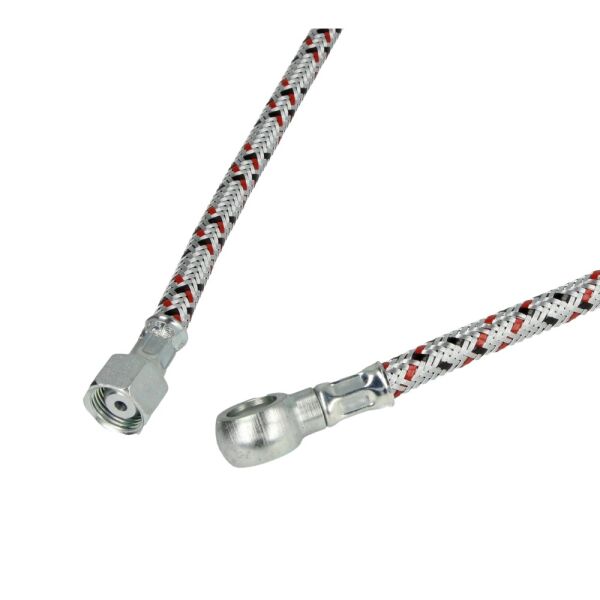 Ölschlauch 10 mm Ring (1/8") x 3/8" Überwurfmutter, 1200 mm