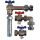 WESA Wärmemengenzähler-Baugruppe für Fußbodenverteiler 1" 85120036