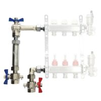 WESA Wärmemengenzähler-Baugruppe für Fußbodenverteiler vertikal 3/4" 85120028