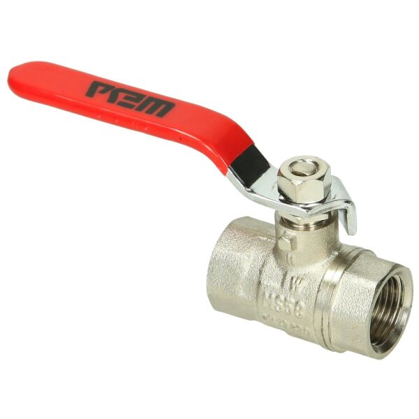 WESA Kugelhahn IG/IG mit Stahlblechhebel rot, 1/4" bis 2"