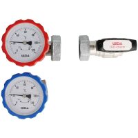 WESA Pumpenbaugruppe mit Thermometer-Kugelhähnen...