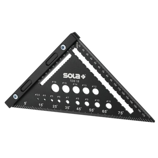 SOLA Dreieckswinkel TDS18 180 mm mit Bohrerlehre 56160601