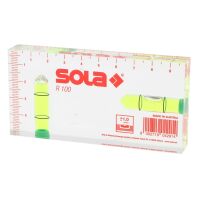 SOLA Mini-Wasserwaage R 100 aus Acrylglas 10 cm 01622101