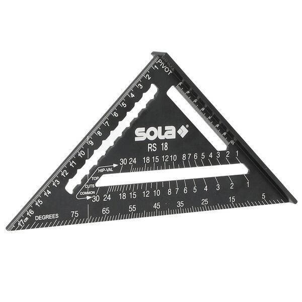 SOLA Sparrenwinkel Aluminium mit Anschlag, 180 und 300 mm