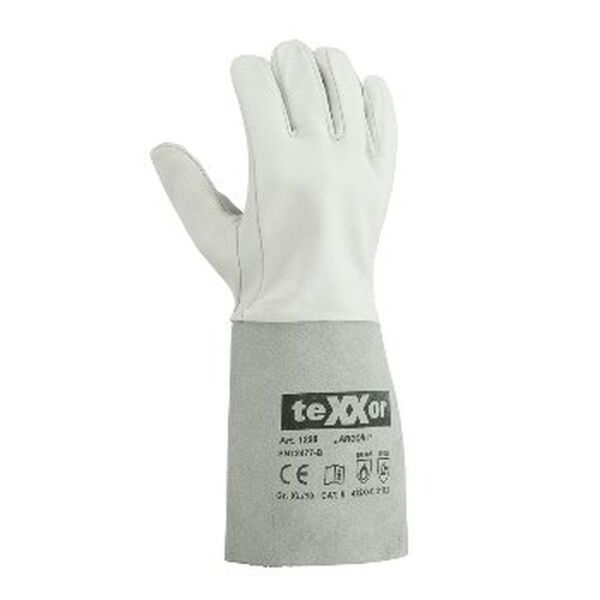 teXXor® Schweißerhandschuhe ARGON I natur, Gr. 8–12