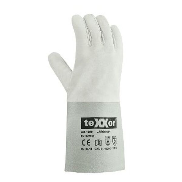 teXXor® Schweißerhandschuhe ARGON II natur, Gr. 8–12
