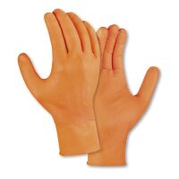 teXXor® Nitril-Einweghandschuhe DIAMOND GRIP orange,...