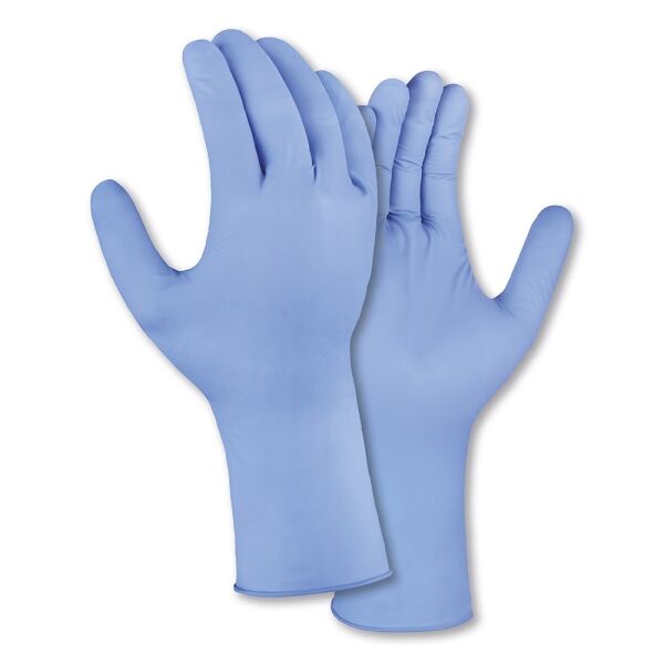 teXXor® Nitril-Einweghandschuhe EXTRA LONG blau, Box à 100 Stück
