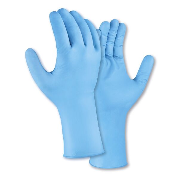 teXXor® Nitril-Einweghandschuhe HIGH RISK blau, Box à 50 Stück