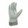 teXXor® Rindkernspaltleder-Handschuhe TAUNUS, Leder natur, Drell grün/rot, Gr. 10–11