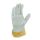 teXXor® Rindkernspaltleder-Handschuhe EIFEL, Leder natur, Drell gelb/blau, Gr. 9–10