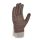 teXXor® Möbelleder-Handschuhe BRAUNE FARBEN, Leder braun, Drell weiß, Gr. 10
